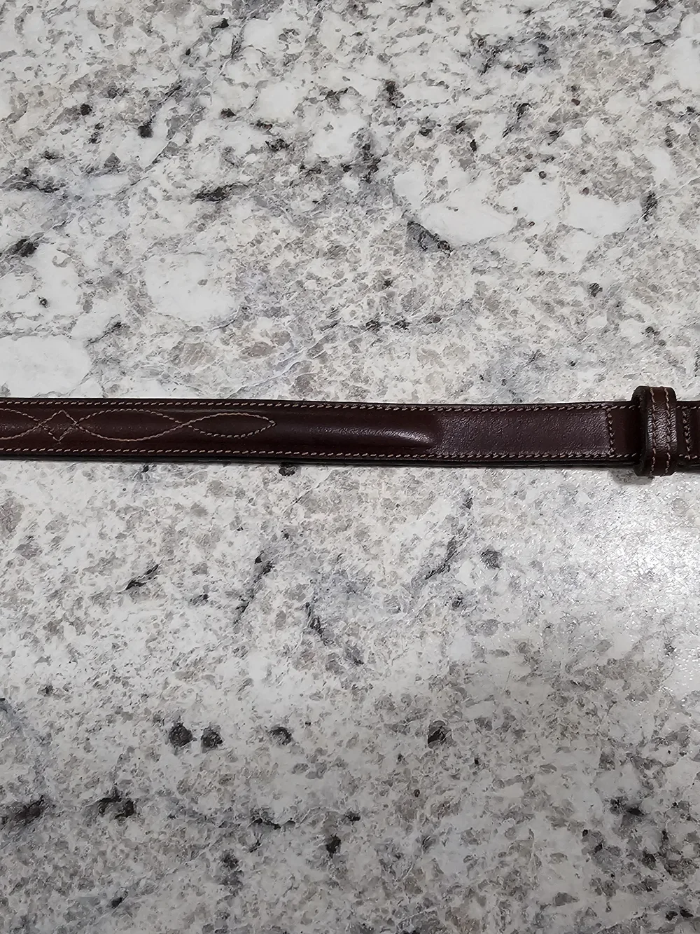 Tory English Bridle Leather Belt Brown Size 30 Style 2374 USA Made